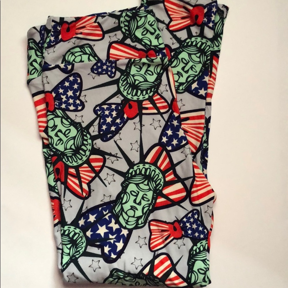 LulaRoe Patriotic Leggings! Show your Pride!SZ TC